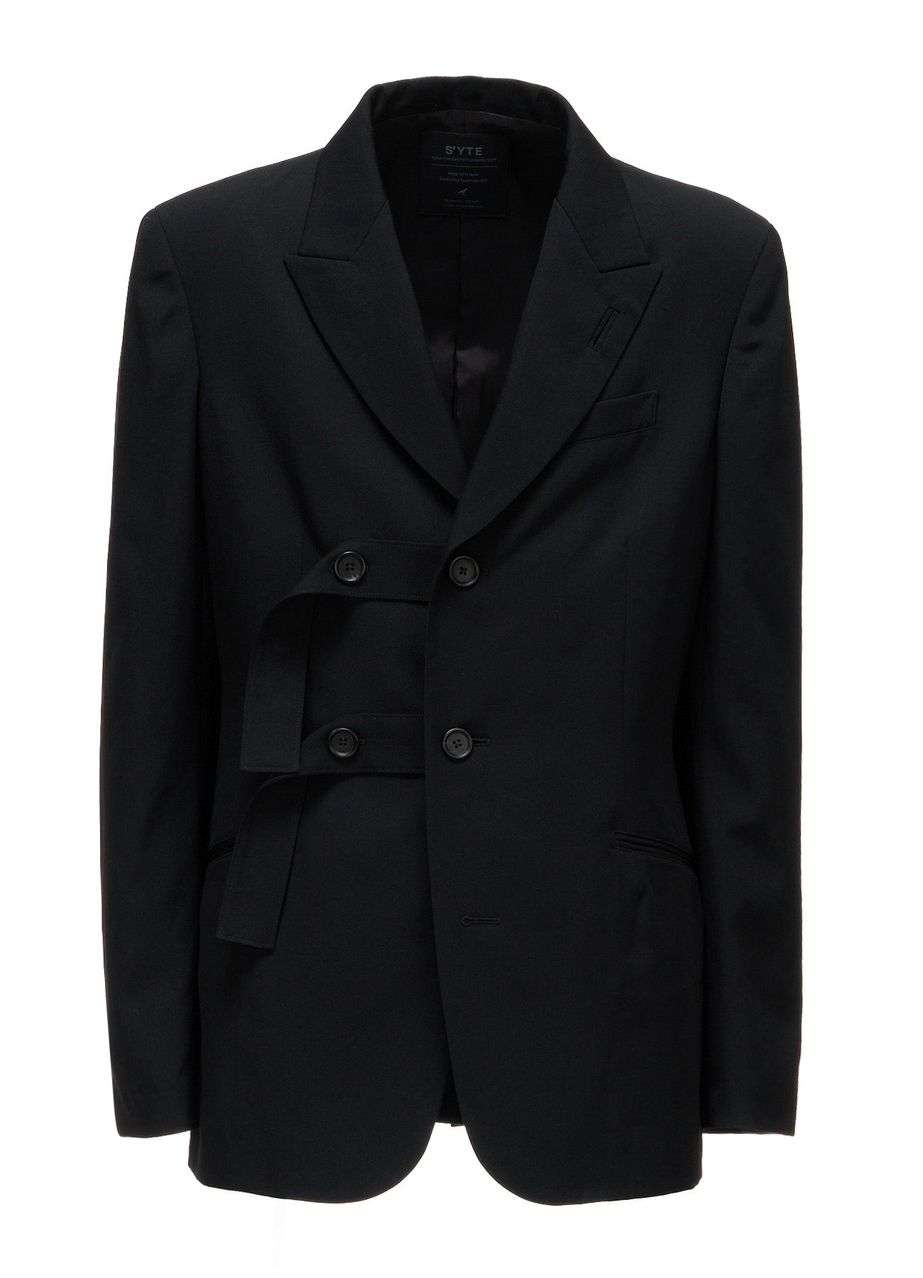 WASHER WOOL GABARDINE PEAK LAPEL BELTED JACKET – THE SHOP YOHJI WASHER WOOL GABARDINE PEAK LAPEL BELTED JACKET – THE SHOP YOHJI