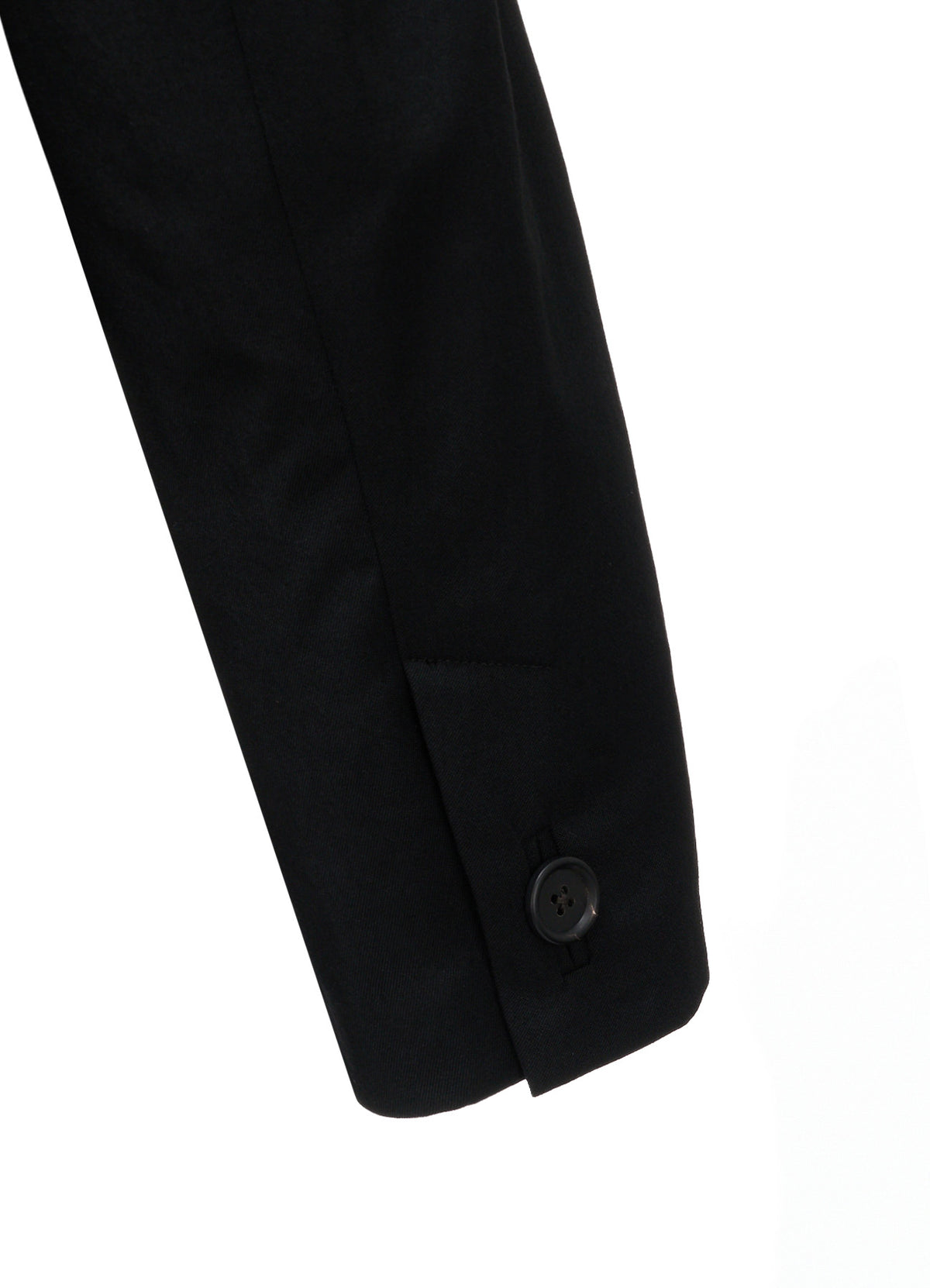 WASHER WOOL GABARDINE PEAK LAPEL BELTED JACKET