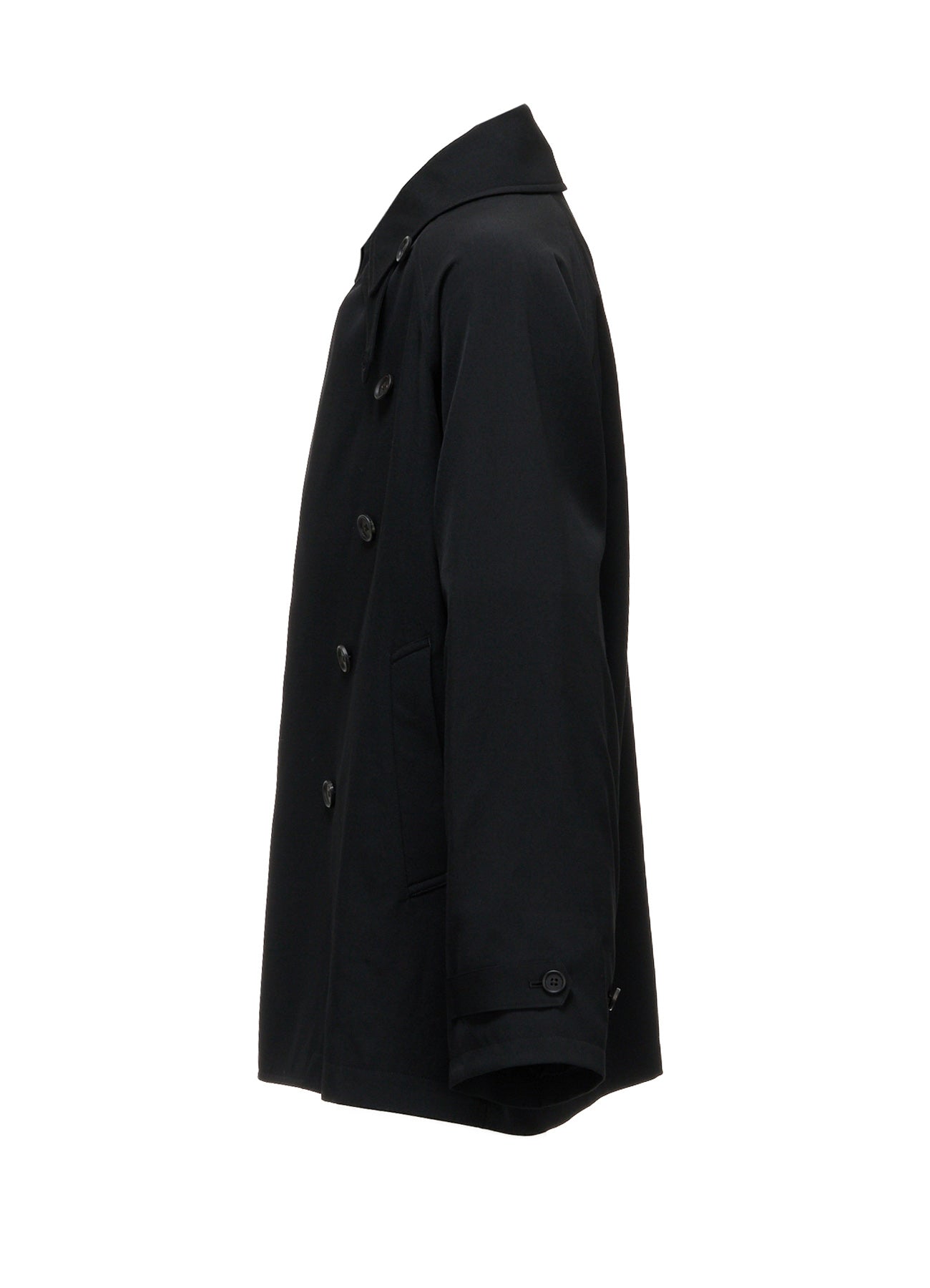 WASHER WOOL GABARDINE NAPOLEON DOUBLE-BREASTED JACKET – THE SHOP