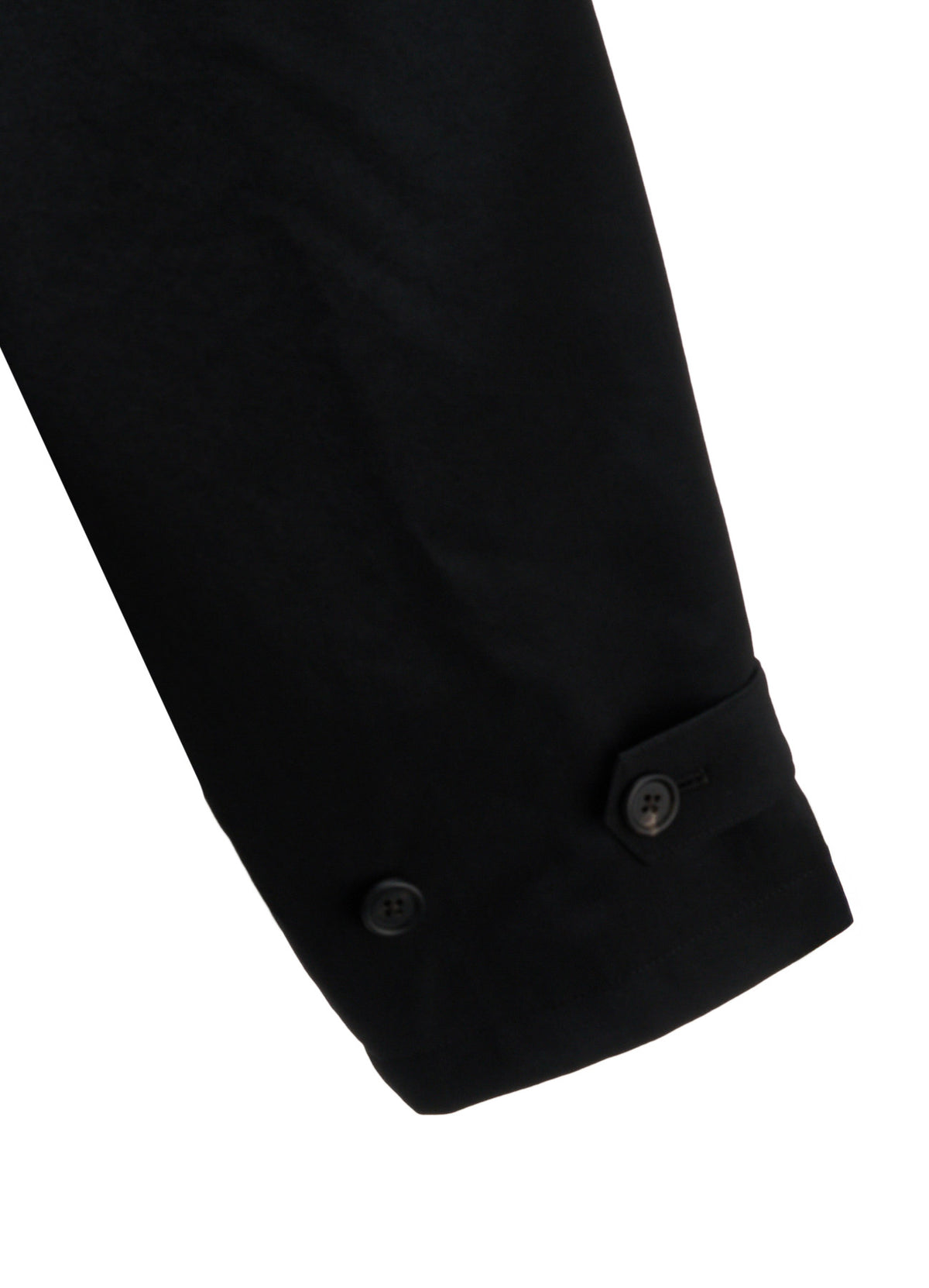 WASHER WOOL GABARDINE NAPOLEON DOUBLE-BREASTED JACKET