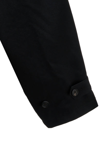 WASHER WOOL GABARDINE NAPOLEON DOUBLE-BREASTED JACKET