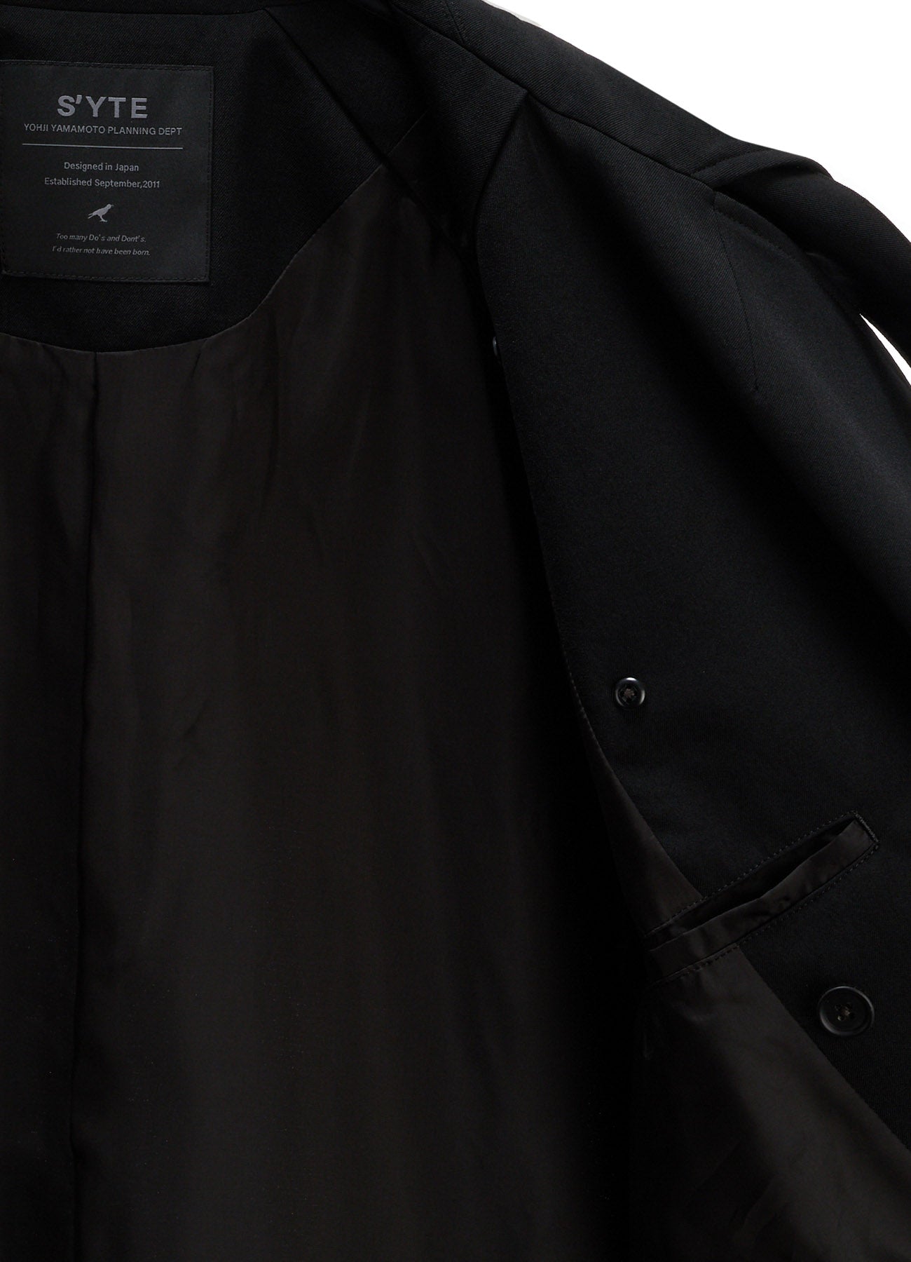 WASHER WOOL GABARDINE NAPOLEON DOUBLE-BREASTED JACKET – THE SHOP