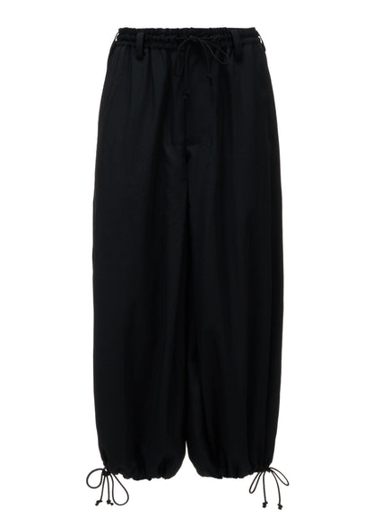 WASHER WOOL GABARDINE HAKAMA BALLOON PANTS