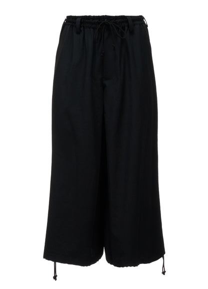WASHER WOOL GABARDINE HAKAMA BALLOON PANTS