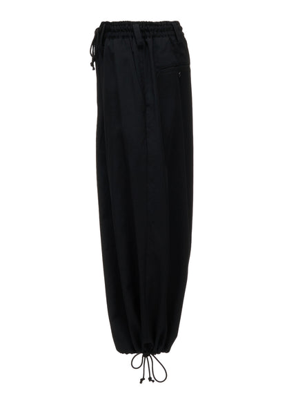 WASHER WOOL GABARDINE HAKAMA BALLOON PANTS