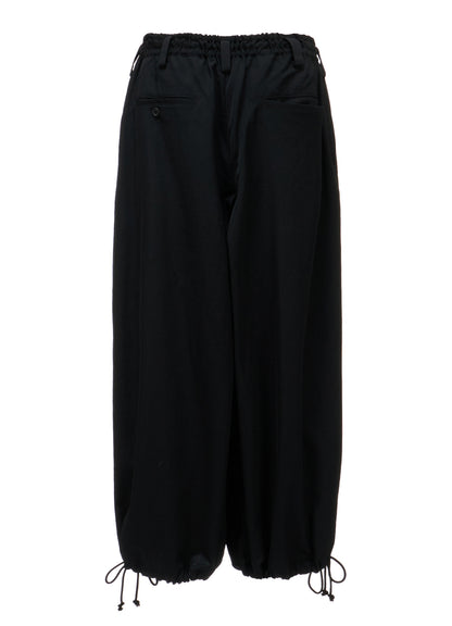 WASHER WOOL GABARDINE HAKAMA BALLOON PANTS