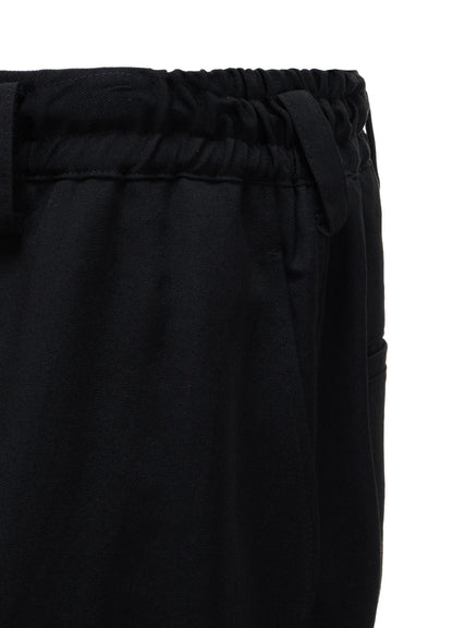 WASHER WOOL GABARDINE HAKAMA BALLOON PANTS