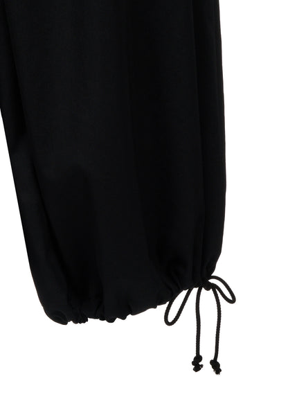 WASHER WOOL GABARDINE HAKAMA BALLOON PANTS