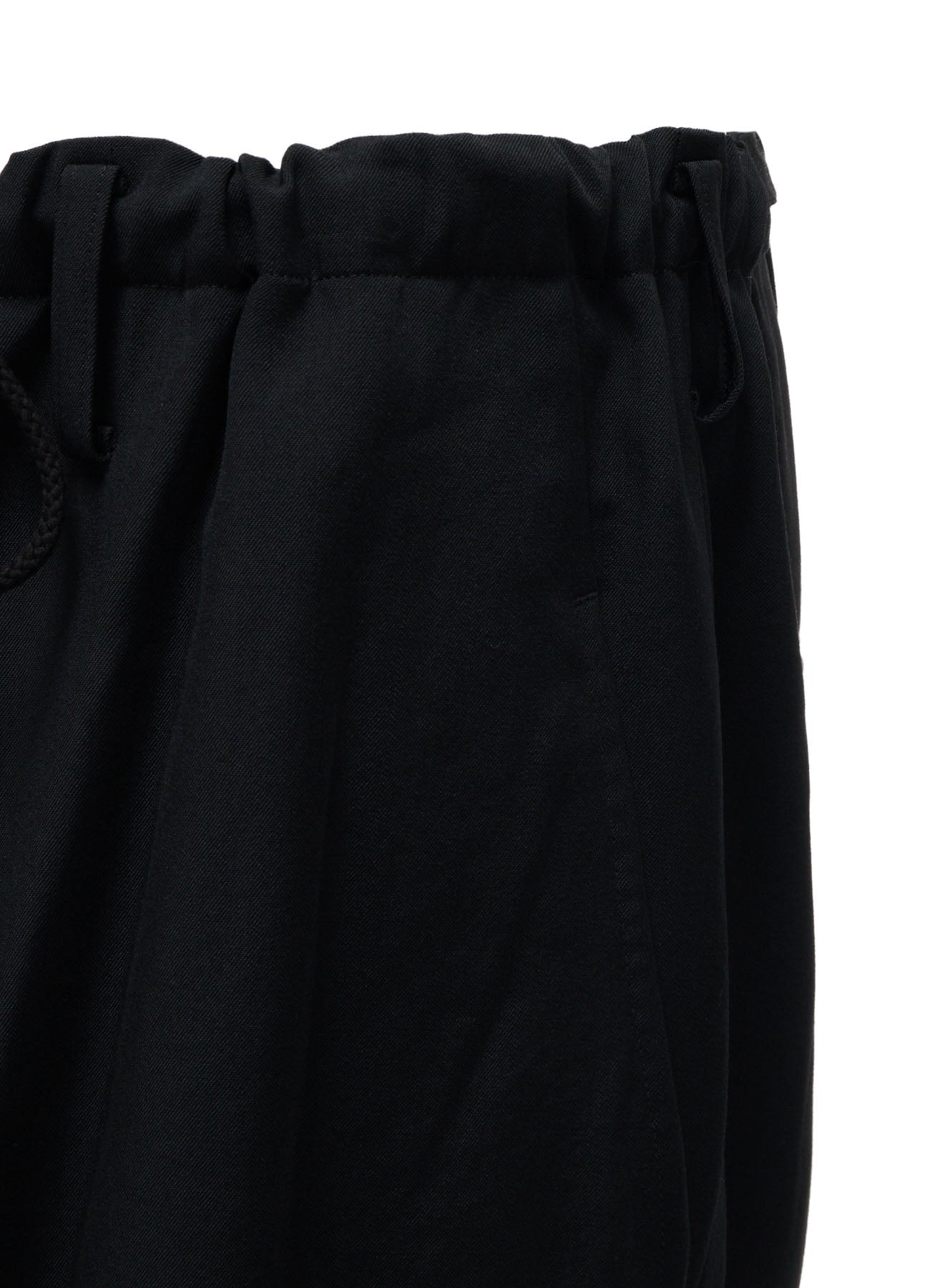 WASHER WOOL GABARDINE KNEE-TUCK PANTS