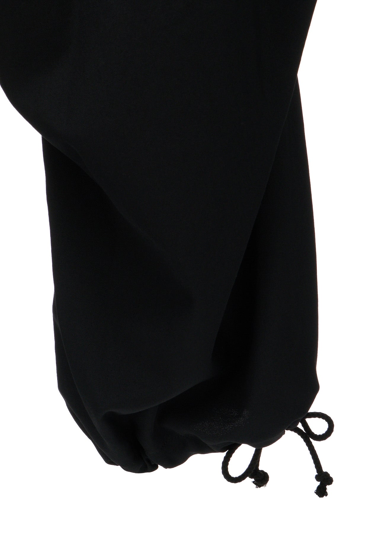 WASHER WOOL GABARDINE KNEE-TUCK PANTS