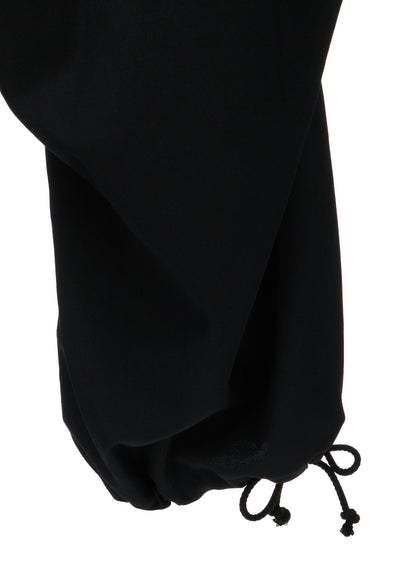 WASHER WOOL GABARDINE KNEE-TUCK PANTS