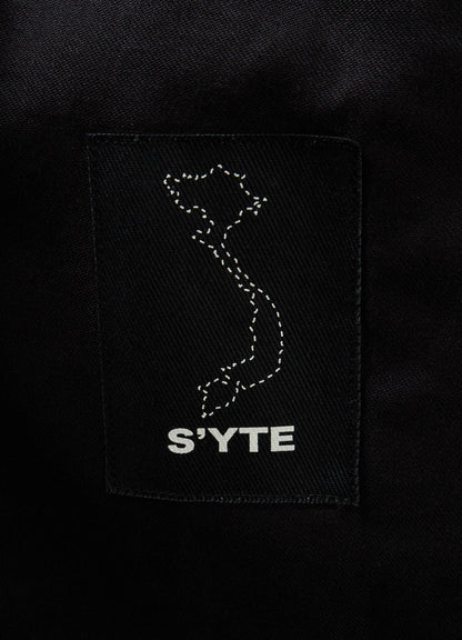 WASHER WOOL GABARDINE KNEE-TUCK PANTS