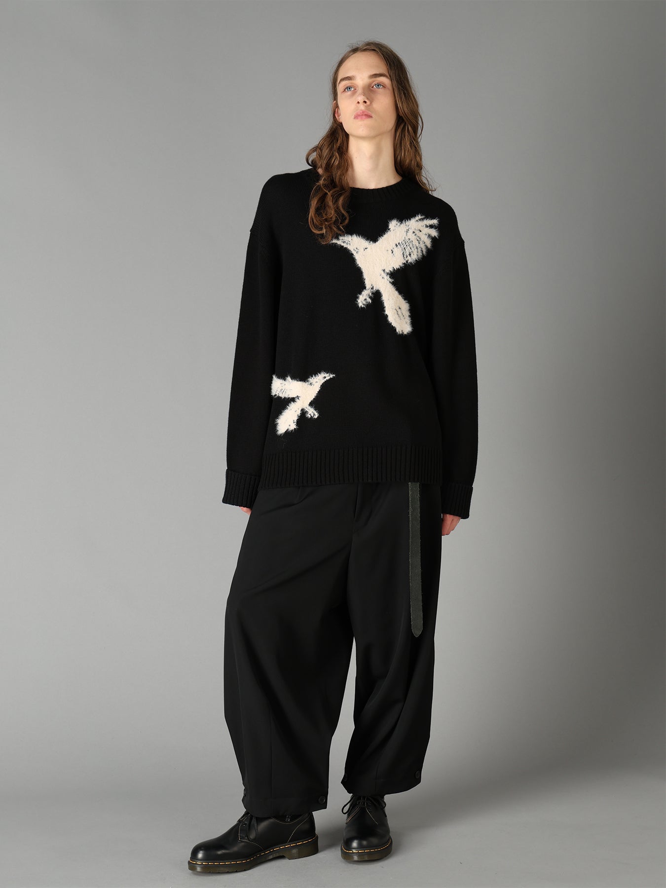 WASHER WOOL GABARDINE BUTTON HEM TAPERED PANTS – THE SHOP YOHJI
