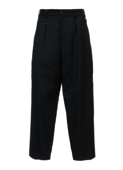 WASHER WOOL GABARDINE TAPERED PANTS