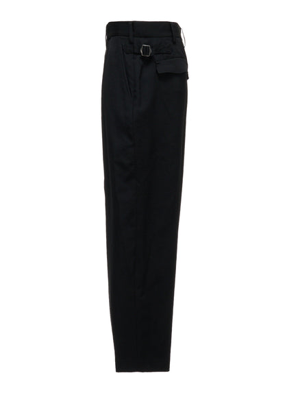 WASHER WOOL GABARDINE TAPERED PANTS