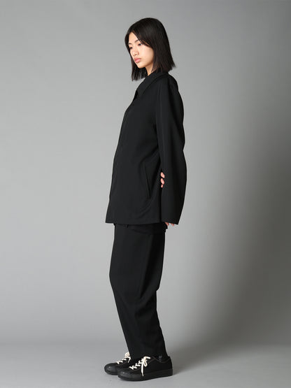 WASHER WOOL GABARDINE TAPERED PANTS