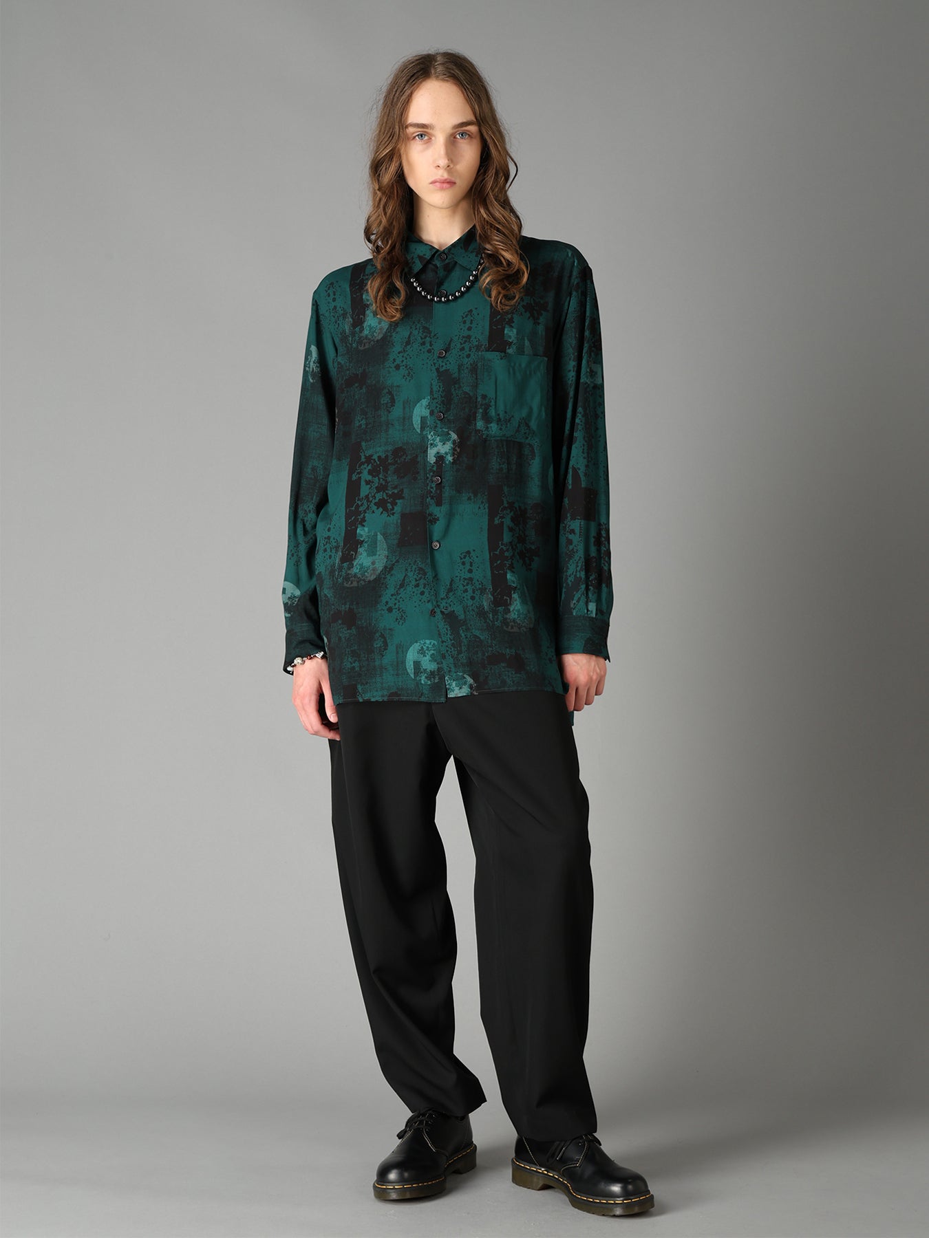 WASHER WOOL GABARDINE TAPERED PANTS