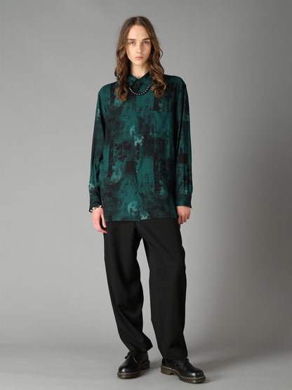 WASHER WOOL GABARDINE TAPERED PANTS