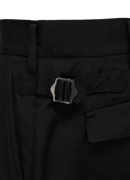 WASHER WOOL GABARDINE TAPERED PANTS