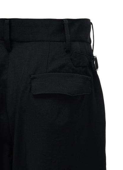 WASHER WOOL GABARDINE TAPERED PANTS