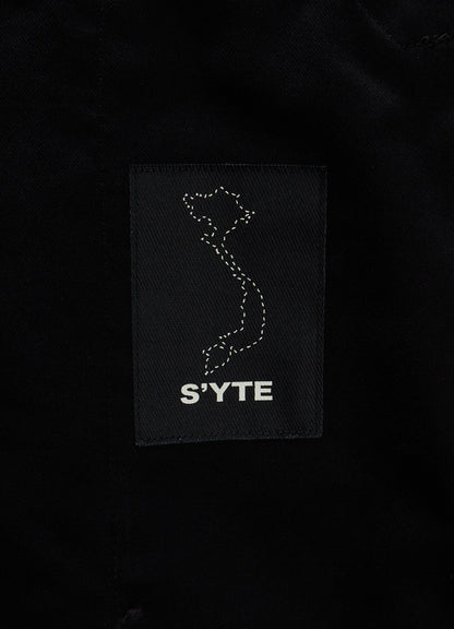 WASHER WOOL GABARDINE TAPERED PANTS