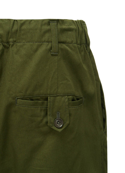 20/COTTON TWILL BELTED HEM DETAIL PANTS