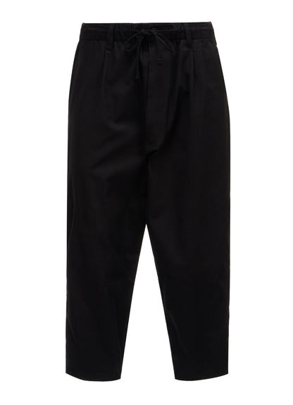 20/COTTON TWILL BELTED HEM DETAIL PANTS