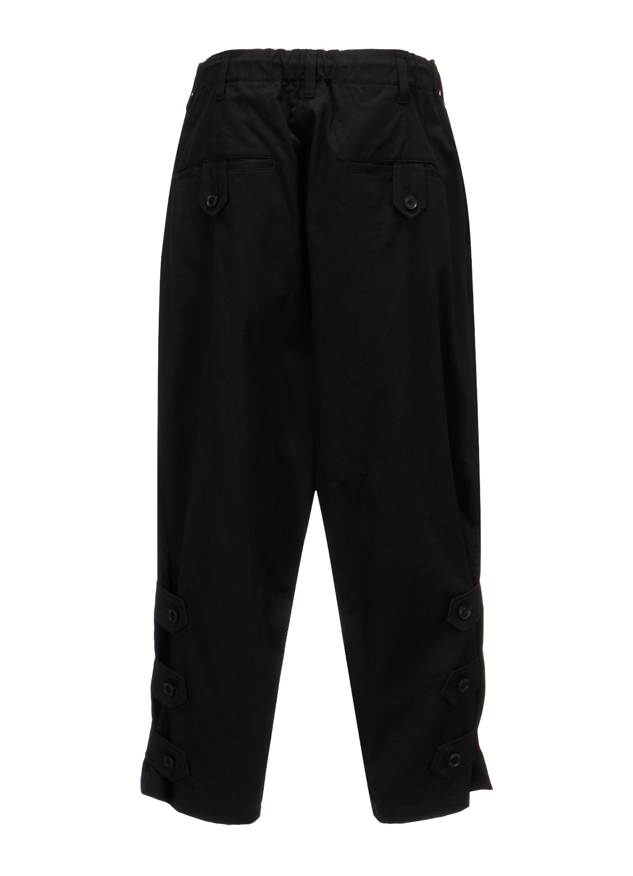 20/COTTON TWILL BELTED HEM DETAIL PANTS