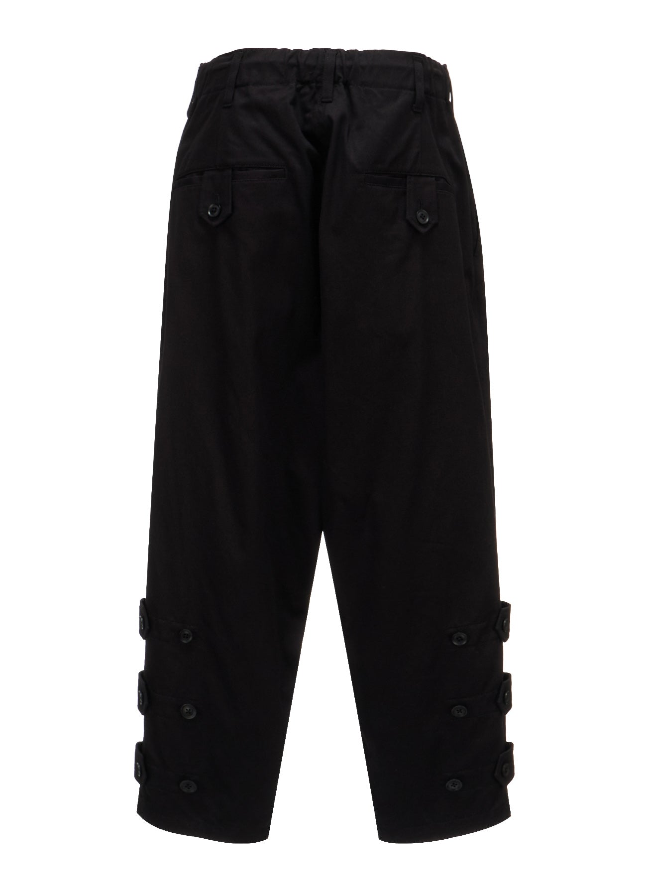 20/COTTON TWILL BELTED HEM DETAIL PANTS