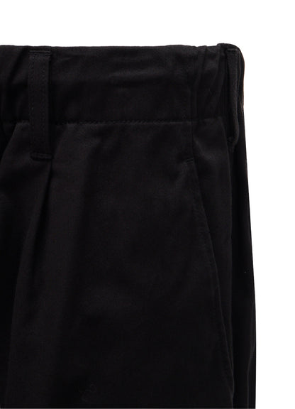 20/COTTON TWILL BELTED HEM DETAIL PANTS
