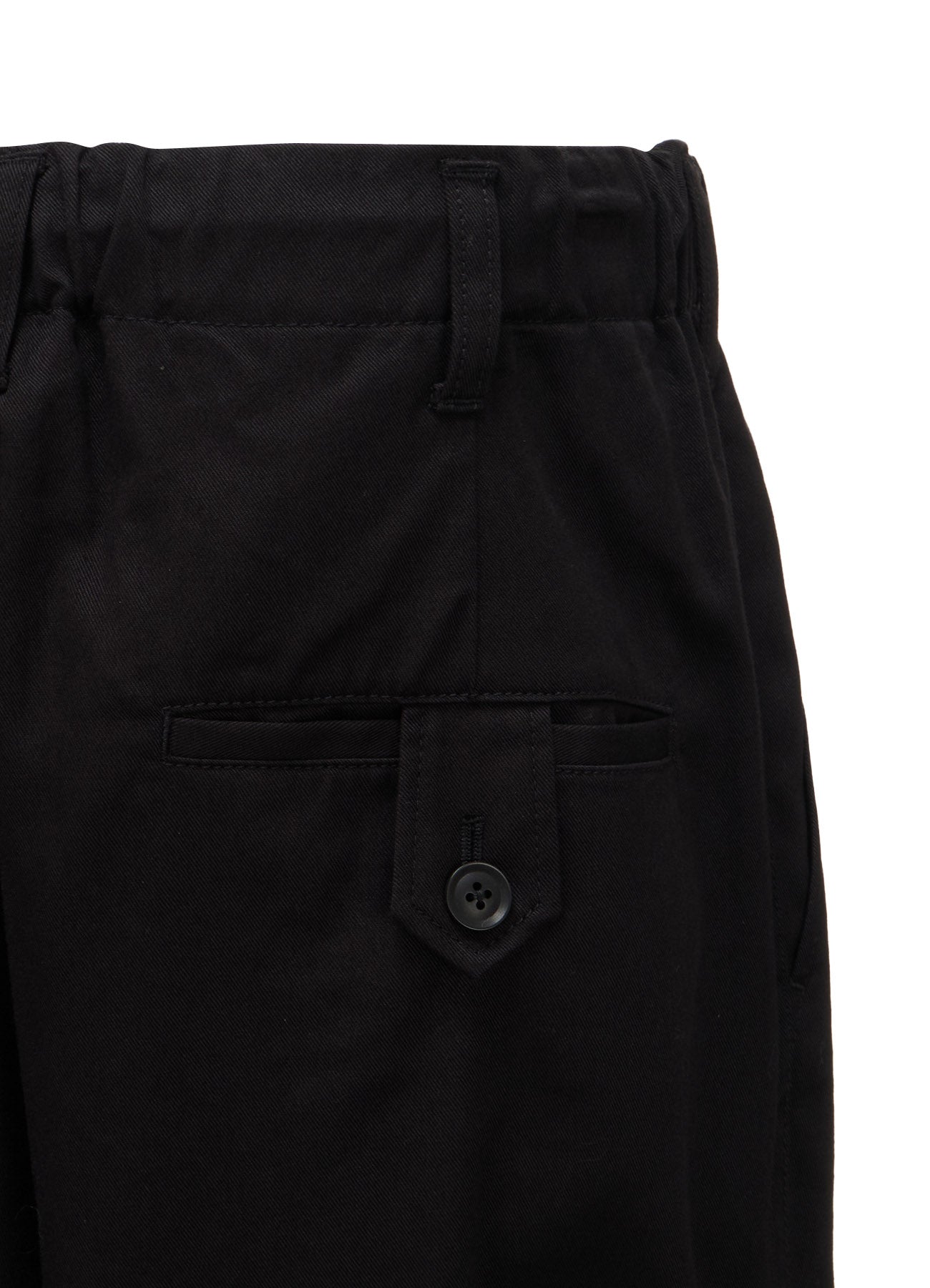 20/COTTON TWILL BELTED HEM DETAIL PANTS
