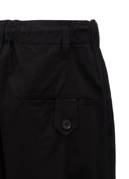 20/COTTON TWILL BELTED HEM DETAIL PANTS