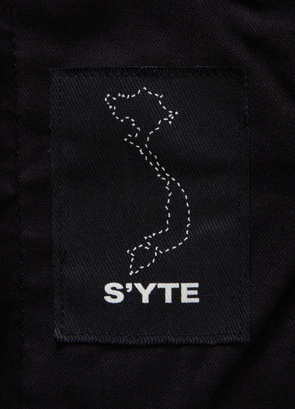 20/COTTON TWILL BELTED HEM DETAIL PANTS