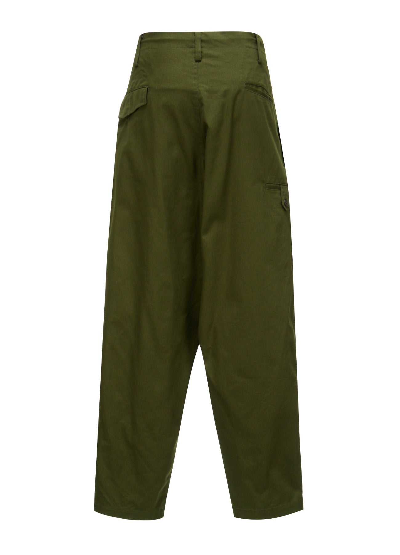 20/COTTON TWILL TAB DETAIL STRAIGHT PANTS