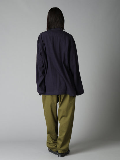 20/COTTON TWILL TAB DETAIL STRAIGHT PANTS