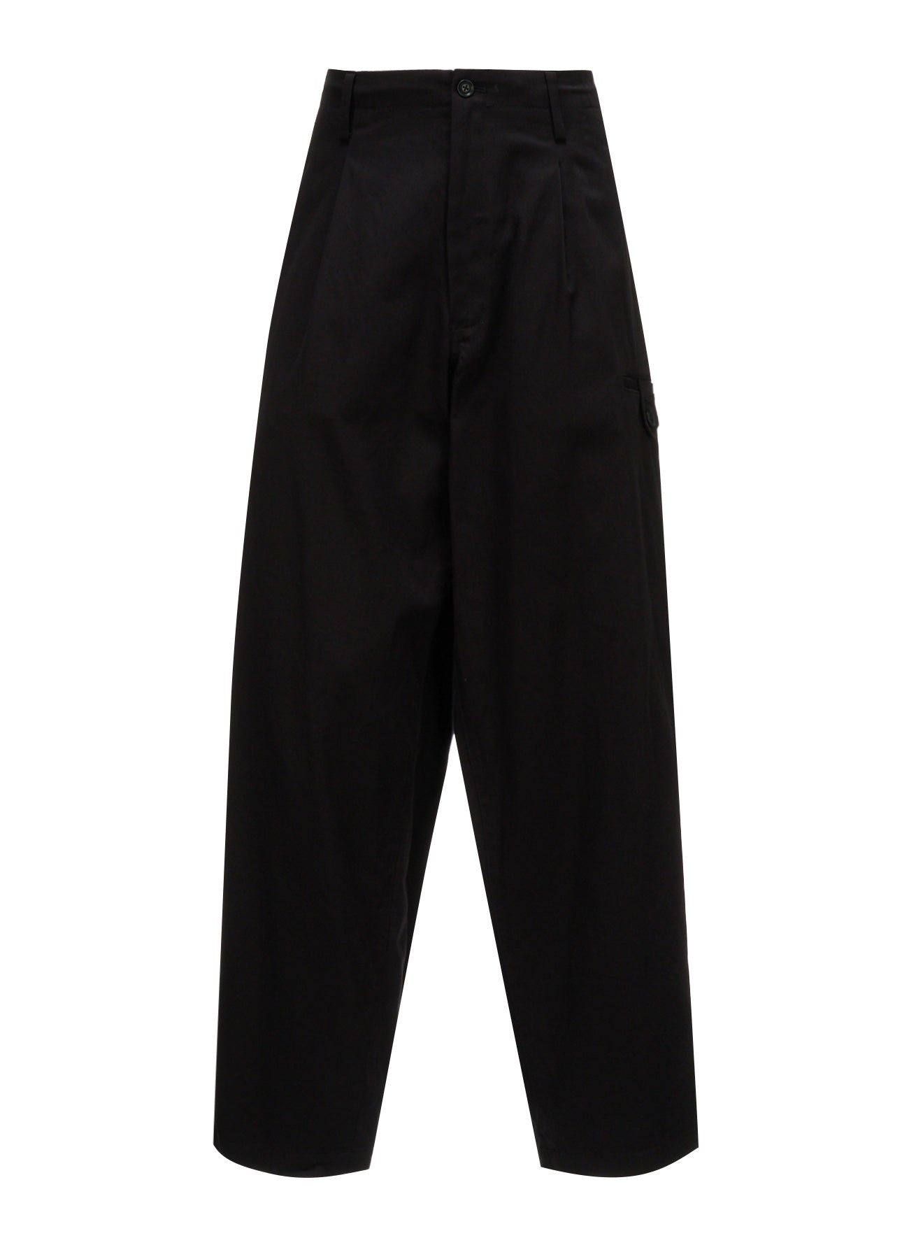 20/COTTON TWILL TAB DETAIL STRAIGHT PANTS