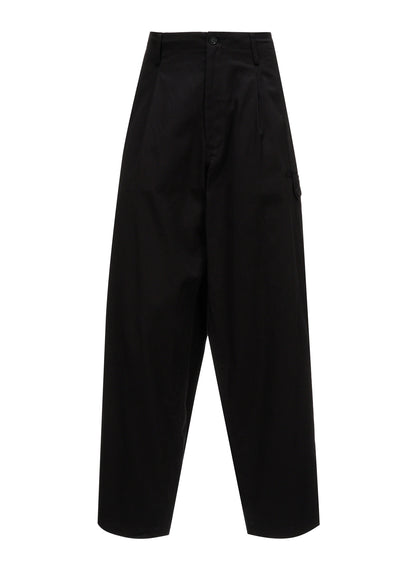 20/COTTON TWILL TAB DETAIL STRAIGHT PANTS