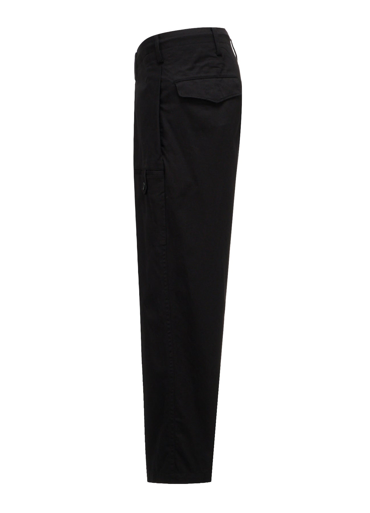 20/COTTON TWILL TAB DETAIL STRAIGHT PANTS
