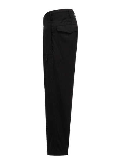 20/COTTON TWILL TAB DETAIL STRAIGHT PANTS