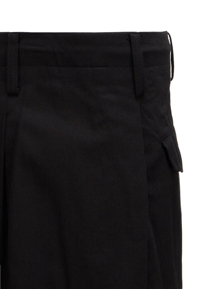 20/COTTON TWILL TAB DETAIL STRAIGHT PANTS