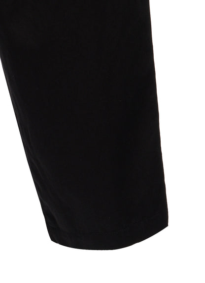 20/COTTON TWILL TAB DETAIL STRAIGHT PANTS