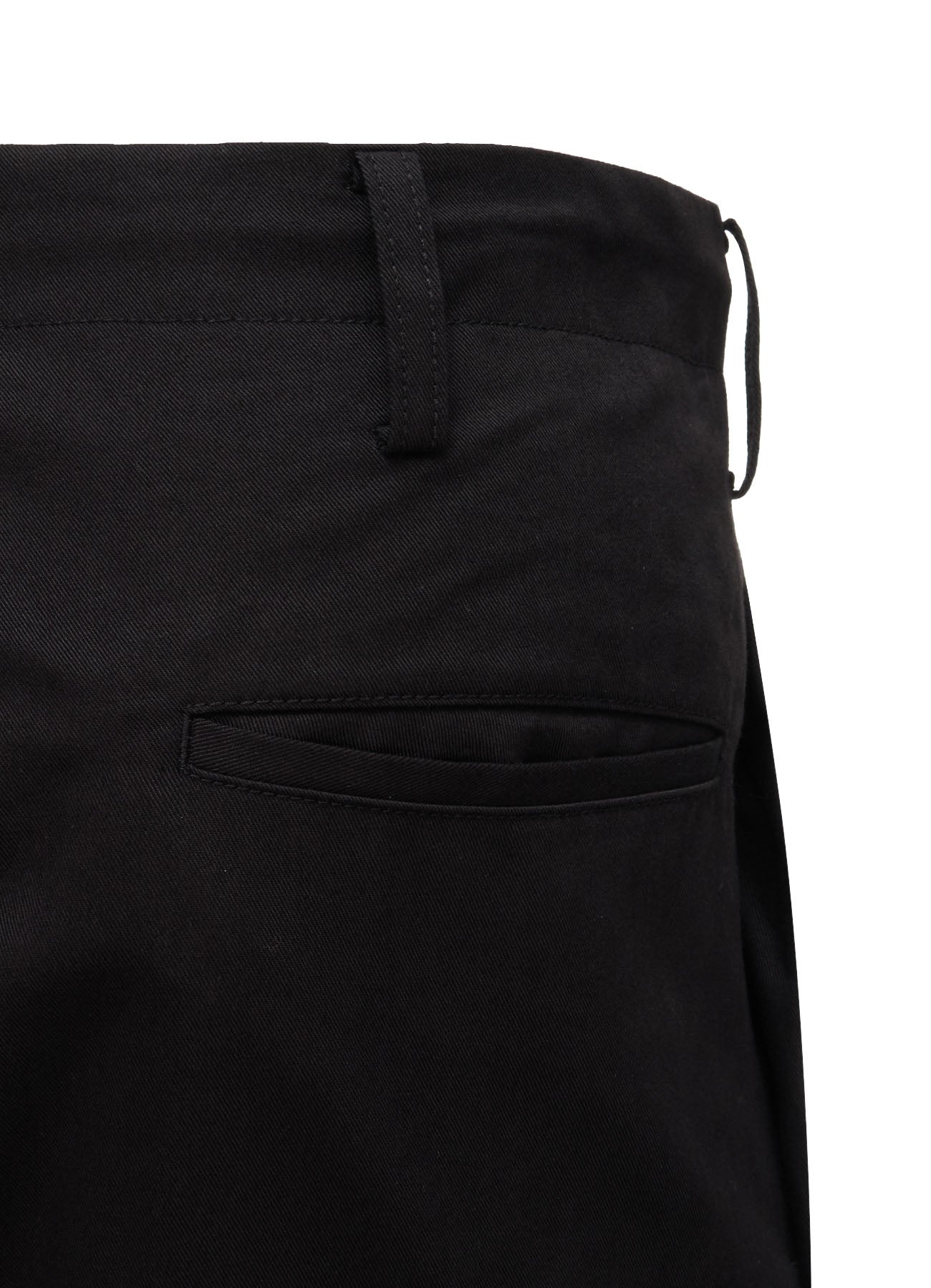 20/COTTON TWILL TAB DETAIL STRAIGHT PANTS