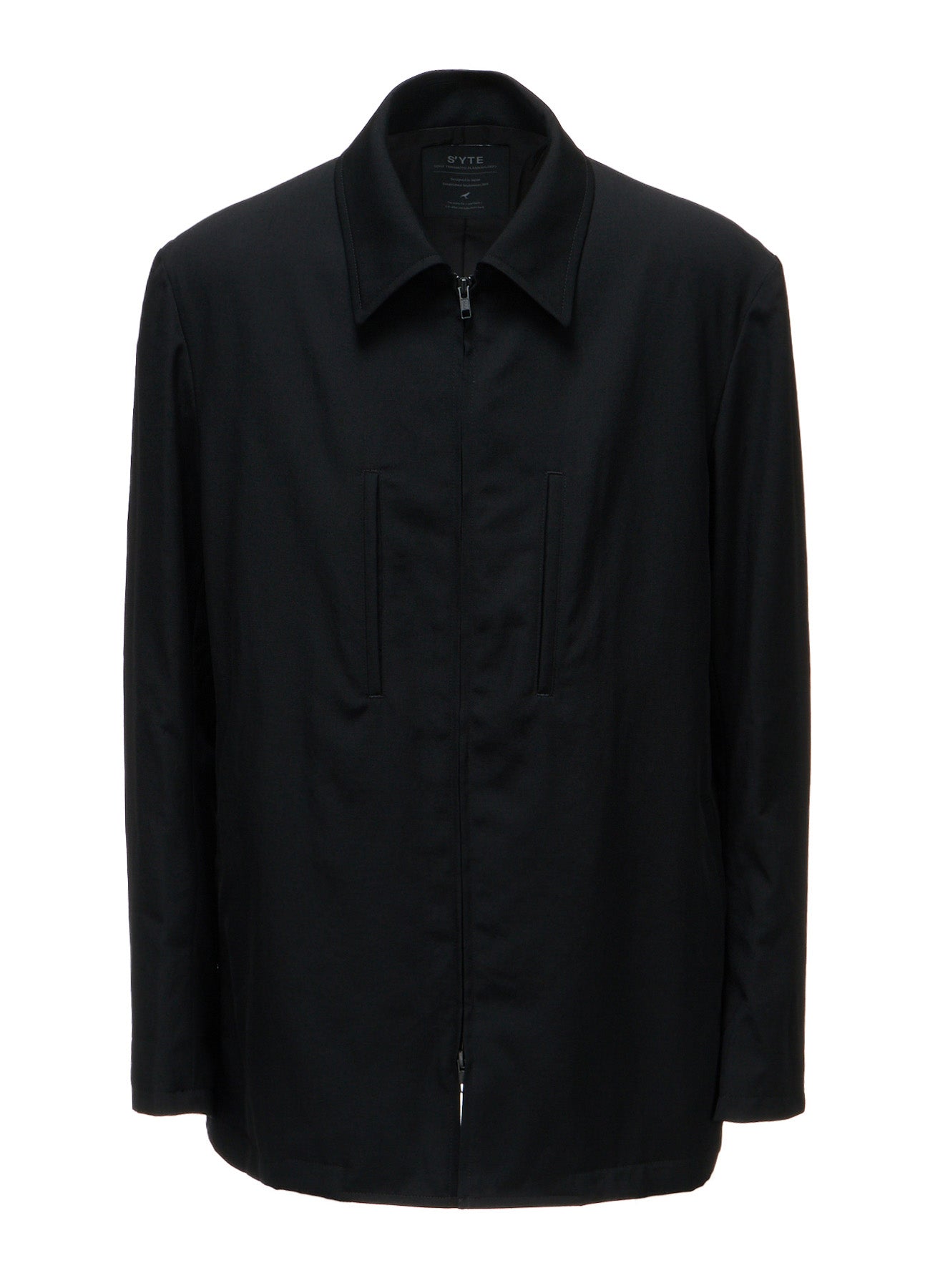 WASHER WOOL GABARDINE ZIP-UP BLOUSON