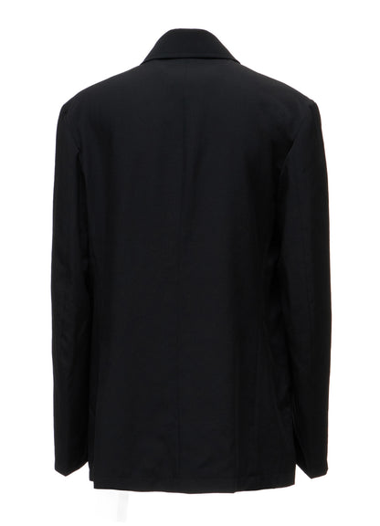 WASHER WOOL GABARDINE ZIP-UP BLOUSON