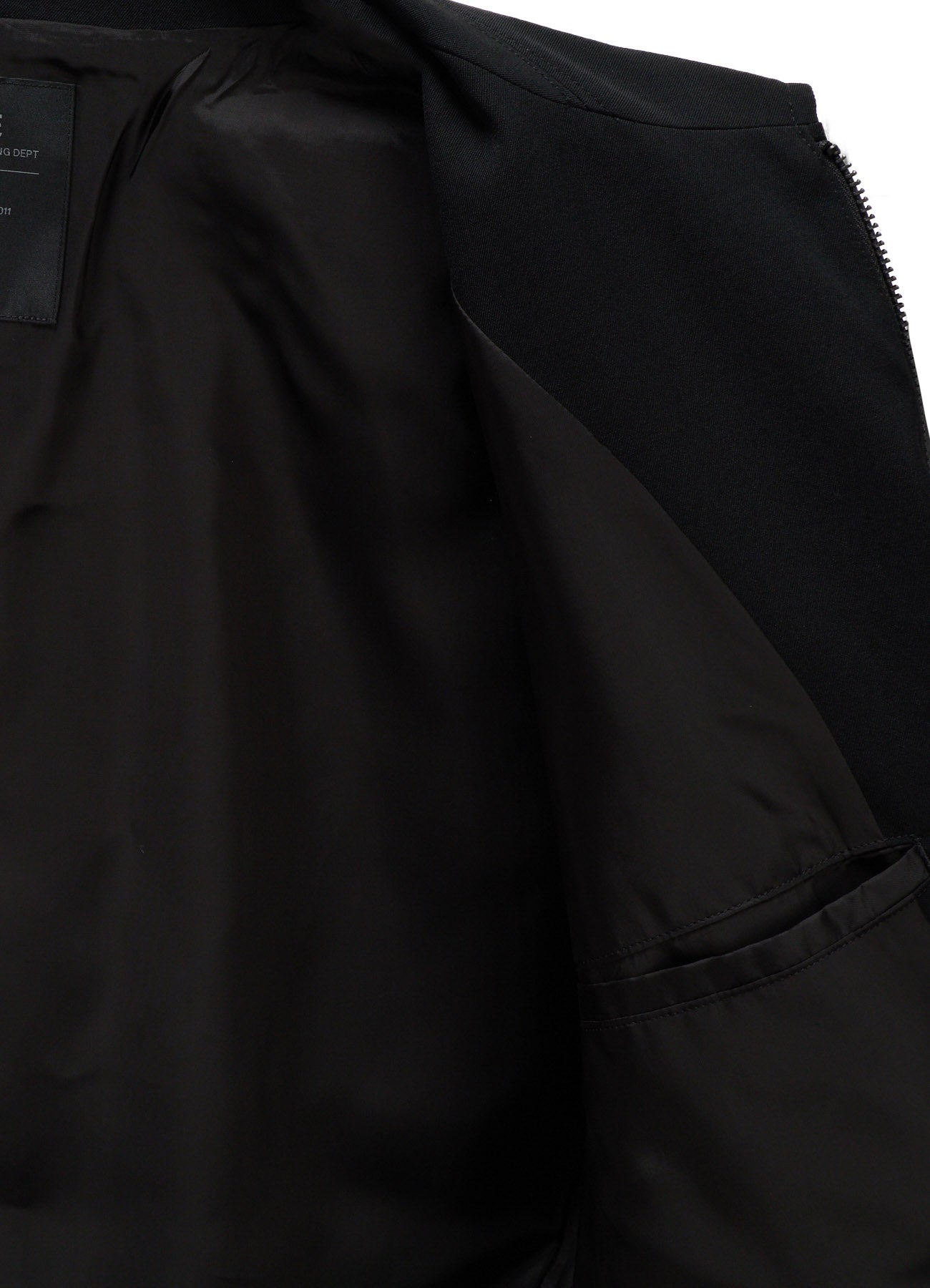 WASHER WOOL GABARDINE ZIP-UP BLOUSON