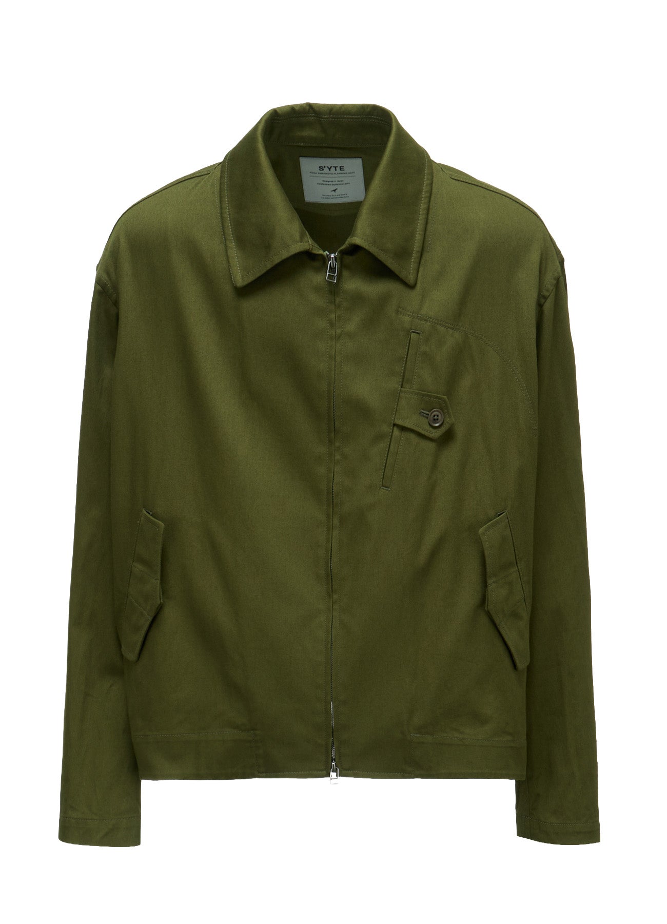 20/COTTON TWILL TAB DETAIL BLOUSON