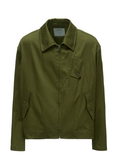20/COTTON TWILL TAB DETAIL BLOUSON