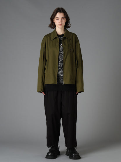 20/COTTON TWILL TAB DETAIL BLOUSON