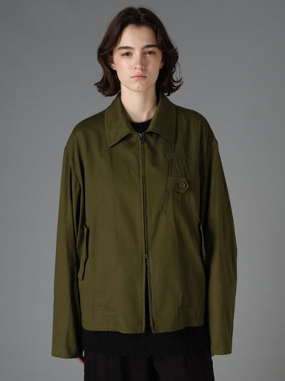 20/COTTON TWILL TAB DETAIL BLOUSON
