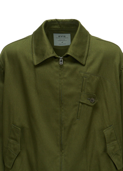 20/COTTON TWILL TAB DETAIL BLOUSON